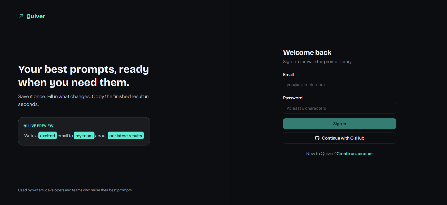 Quiver screenshot 1